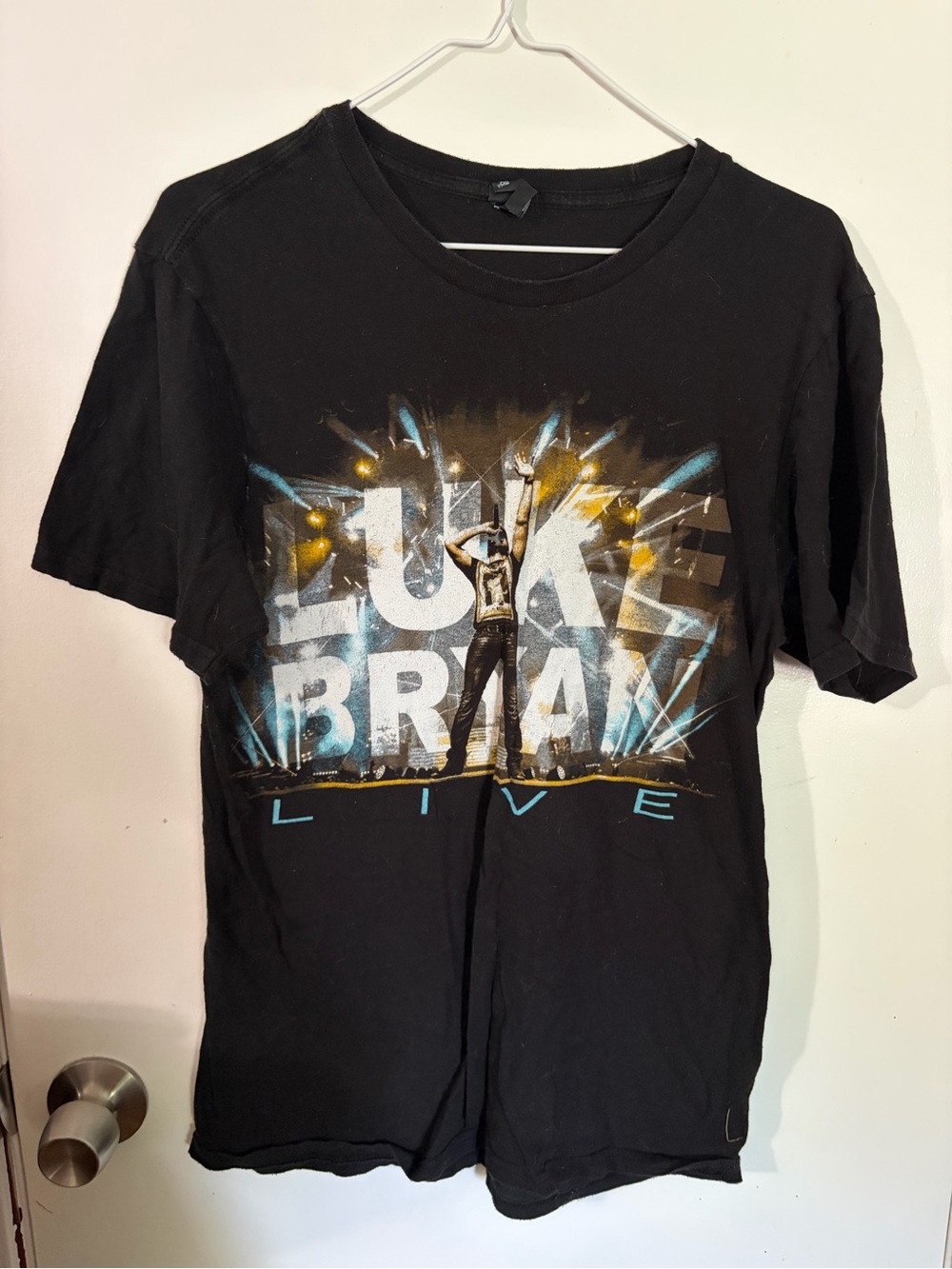 'LUKE BRYAN Graphic Tee - Men's Small District Concert Shirt Tote15
